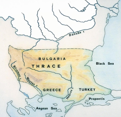 map of macedonia and surrounding countries. of ancient macedonia.